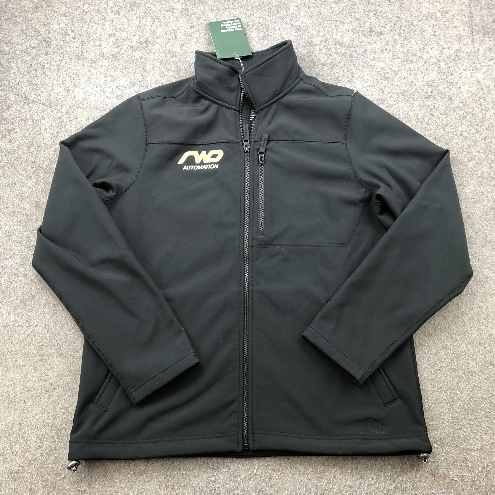 LL Bean Jacket Mens Medium Black Windproof Softsh… - image 1