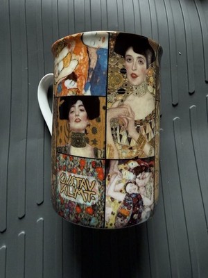 Gustav Klimt Art Mug Smile Products Collage Coffee Cup The Kiss Adele Bloch