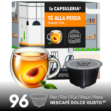 Peach Tea 96 Pods Compatible with Nescafé Dolce Gusto 0.28 per lighter