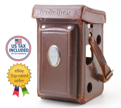 【 Excellent+5 w/Strap 】 Rolleiflex Leather Case Brown for MX TLR From JAPAN