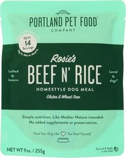 Portland Pet Food Company, Homestyle Dog Meal Rosies Beef N Rice, 9 Ounce