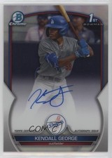 2023 Bowman Draft Chrome Prospect Refractor /499 Kendall George #CDA-KG Auto ib6