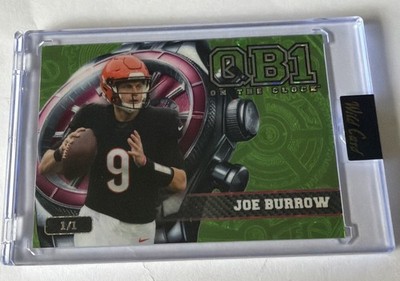 2026 Wild Card QB1 On The Clock Serial Numbered Joe Burrow 1/1 Bengals QB