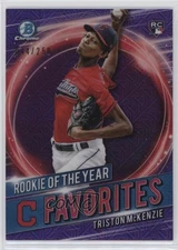 2021 Bowman Mega Box Purple Mojo Refractor /250 Triston McKenzie #RRY-TM RC