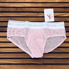 Calvin Klein CK One Hombre Rosa Malla Cadera Calzoncillo Ropa Interior Talla M L