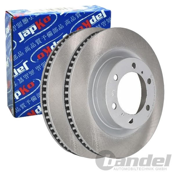2X Japko Bremsscheiben Vorne 338Mm BelÜFtet Passend FÜR Toyota 4 Land-image