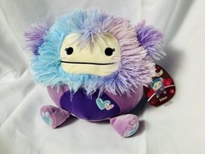 NWT Squishmallows 8" EDEN Bigfoot 2024 Valentine Purple Blue Yeti Soft Plush Toy