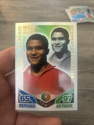 Eusebio Man Of The Match Attax 2010 FIFA World Cup International Master
