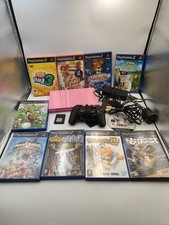 Sony PlayStation 2 PS2 Slim Pink Edition Console 10 Games Controller Tested PAL