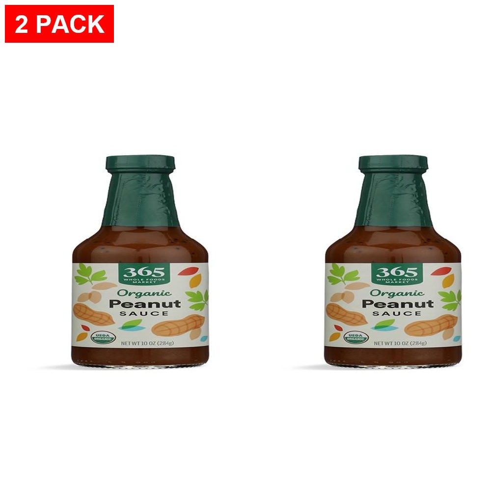 Whole Foods Market, Organic Peanut Sauce, 10 Oz - Pack Of 2