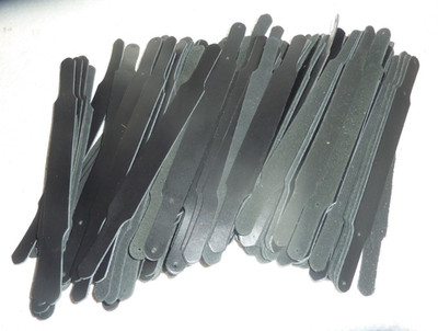 Leather Making Supplies 123 Black Leather Straps Horse Tack Saddle Maker #1  S16