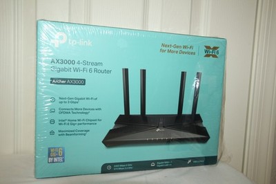 TP-LINK ARCHER AX3000 4 STREAM DUAL BAND WIFI 6 WIRELESS ROUTER UP TO 3 GBPS