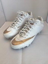 NIKE VPR YOUTH 5.5 lacrosse cleats low white & rose gold GUC