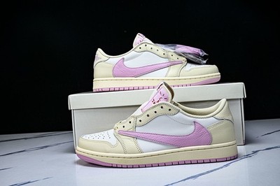 【27.5】NIKE Air Jordan 1 Low Travis Scott Jordan 1 Retro Low OG SP Travis Scott White/Yellow IQ7604-100
