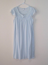 Miss Elaine Size S Summer Nightie in very light blue 60 cotton 40 polyester