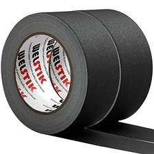 2 Pack Gaffers Tape - 2  W X 33 Yards per Roll 180 Ft - Cloth Matte Black