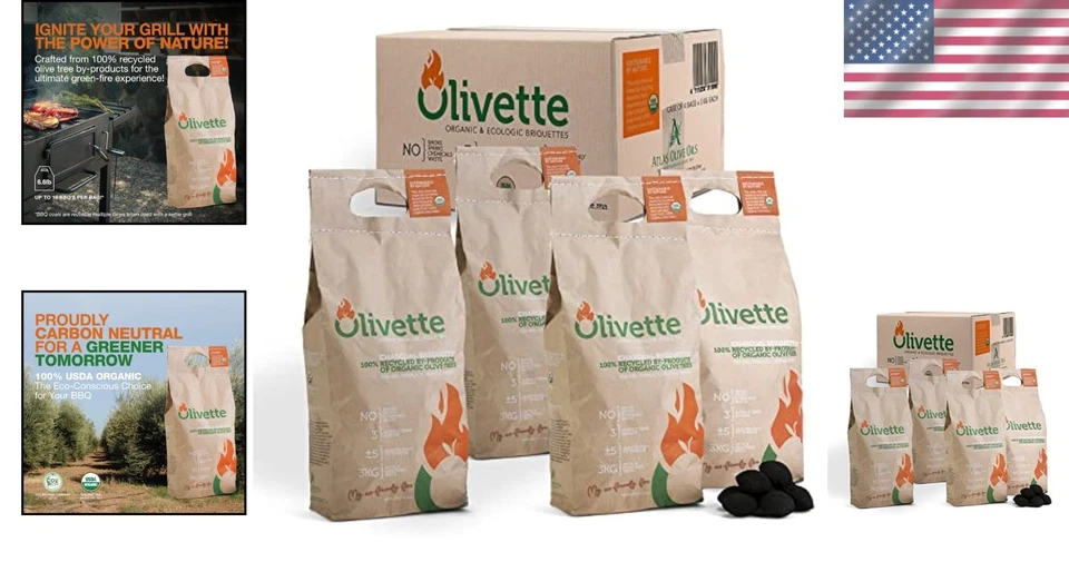 High-Quality Charcoal for Grilling - Sustainable - 26.4 Lbs. - Image 2 of 4