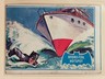 Vintage 1966 Topps Batman Blue Bat Logo #3B HYDROFOIL HOTSPO