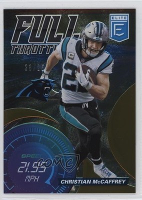 2021 Panini Donruss Elite Full Throttle Orange 23/25 Christian McCaffrey 1k5