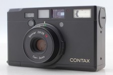 Top MINT Contax Tix Black Point Shoot Carl Zeiss Sonnar 28mm f2.8 From JAPAN