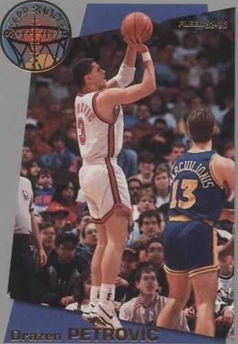 1991 Fleer #134 Drazen Petrovic New Jersey Nets HOF | eBay