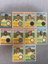 Lot of (10) 2023 Topps Heritage/High # Clubhouse Collection Bat & Jersey Relics