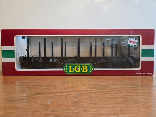 LGB 4269 - C & A Flatcar con estacas + varillas de armadura de metal - NUEVO | Zustand: New
