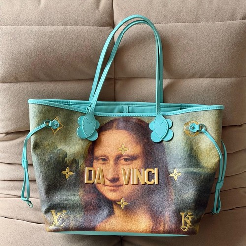 Louis Vuitton Masters Collection Da Vinci Mona Lisa Neverfull MM Tote Bag