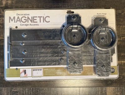 Cre8tive Hardware Rustic Rings Magnetic Garage Door Hardware 6 Piece