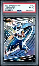 2023 Panini Instant Puka Nacua Supernova #SN17 PSA 8 NM-MT Rams 1/481