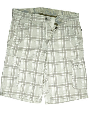 TIMEZONE W32 Short Gray Plaid Mens Maurizio Bermuda Capri Cargo Outdoor 48 M