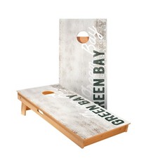 Cornhole Boards Green Bay Vintage Foldable Regulation Size Poplar Wood