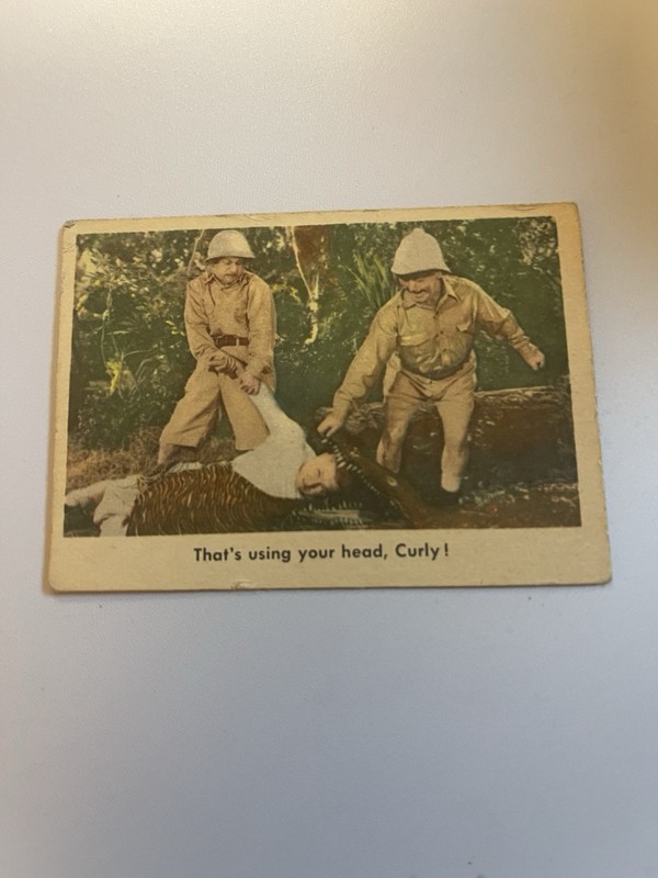 1959 Fleer The Three Stooges #91 Rare Authentic White Back Trading Card