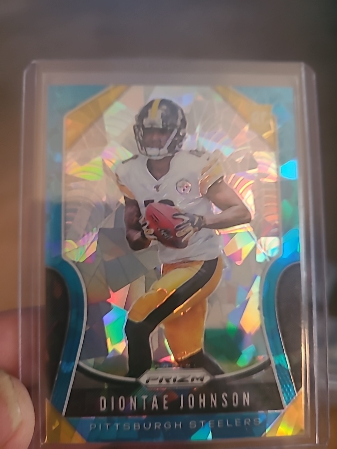 2019 Panini Prizm - Rookies Diontae Johnson #352 Blue Ice Prizm /99 (RC)