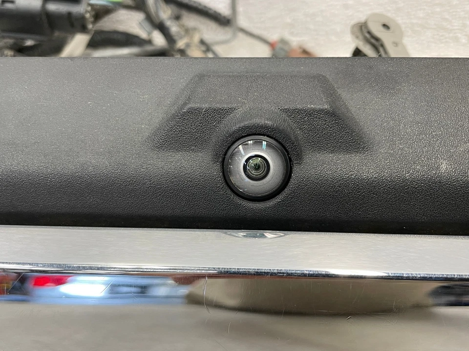 17-19 Ford F350 Super Duty Rear Tailgate Release Handle Chrome Camera 1604 OEM - Image 4 of 4