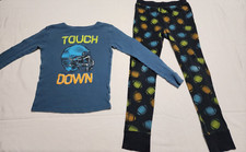 Cat  Jack Boy's Pajama Set - Size 10 - Football Theme - "Touch Down"