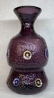 Fenton Art Glass Hand Painted Aubergine Vase 2009