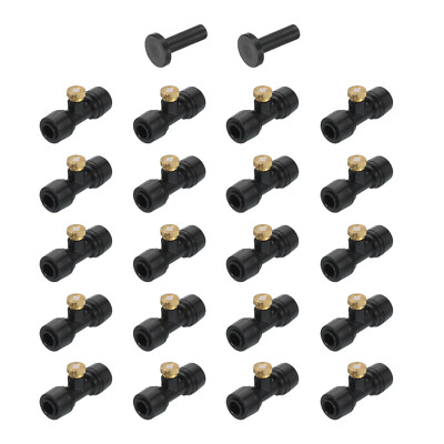 20Pcs Misting Nozzles Kit, 0.3mm Brass Mister Nozzle with Misting Nozzle Tees