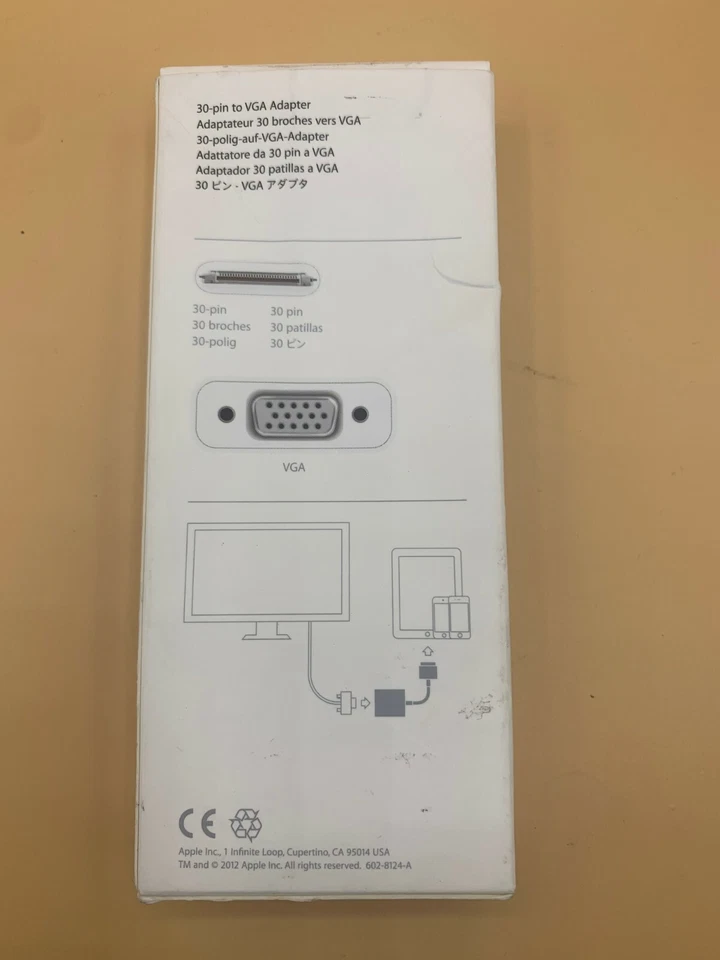 Apple Dock Connector to VGA Adapter (30-pin) MC552AM/B - Image 2 of 3