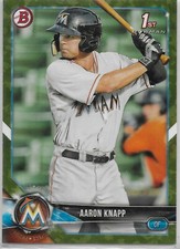 2018 Bowman Prospect Camo #BP5 Aaron Knapp Miami Marlins