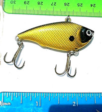 1 GOLD BLACK 2.25" Lipless 1/4oz CRANKBAIT Rattle Bass Fishing Baits Traps Lures