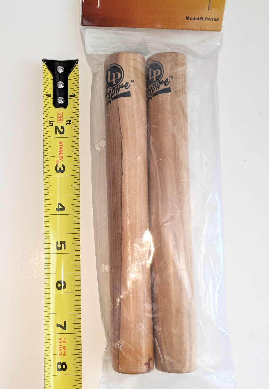 NEW Latin Percussion LP Aspire LPA165 White Wood Clave eBay