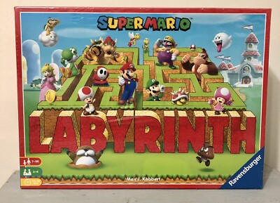 NEW & SEALED Ravensburger SUPER MARIO LABYRINTH  Moving Maze Family Board Game
