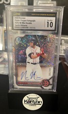 2022 BOWMAN CHROME NIKO KAVADAS SPECKLE REFRACTOR AUTO /299 CSG CGC 10