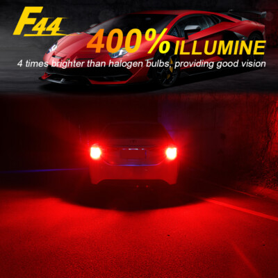 2X 7443 7444 Red Led Brake Tail Parking Lights Kit For TOYOTA