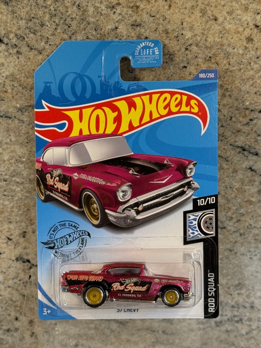 2020 Hot Wheels Super Treasure Hunt - Rod Squad - '57 Chevy - Pink