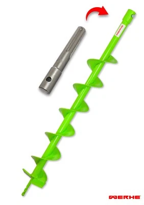 WERHE Erdbohrer für bohrmaschine mit SDS Max adapter ⌀120 mm, 80cm länge