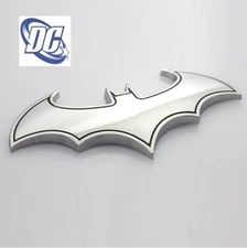 Batman Car Decal 3D Metal Auto Motorcycle Logo Laptop Decals black Chrome USA