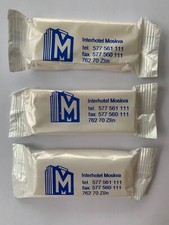 Vintage: 3 x mydła hotelowe/goście Interhotel Moskva, Moskwa, Zlin - każda 13 gr.