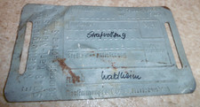 DDR Schild Blechschild Strafvollzug Waldheim Metallurgienhandel Karl-Marx-Stadt